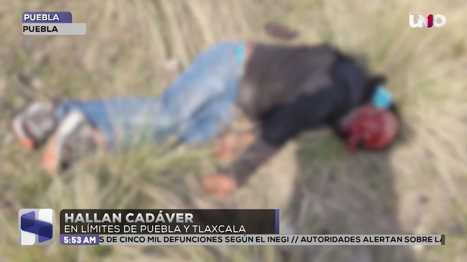 Hallan cadáver de hombre en límites de Puebla y Tlaxcala