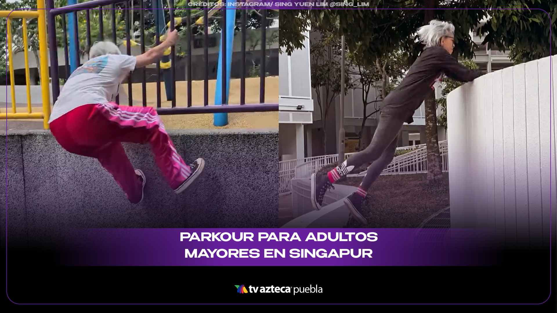 Parkour para adultos mayores: así se mantiene activa la población envejecida en Singapur