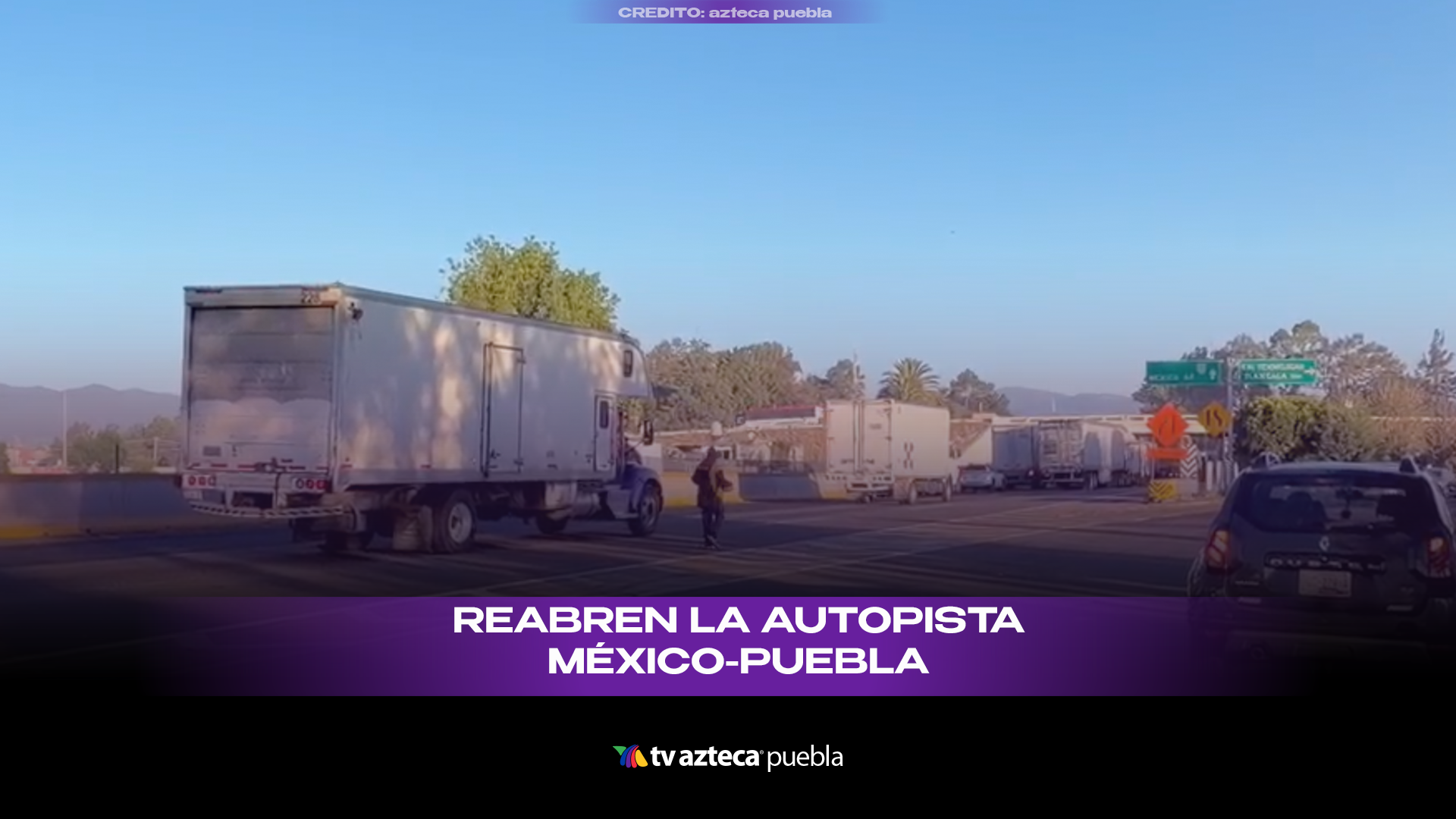 Caos en la México-Puebla: quema de llantas y filas kilométricas paralizan el tránsito