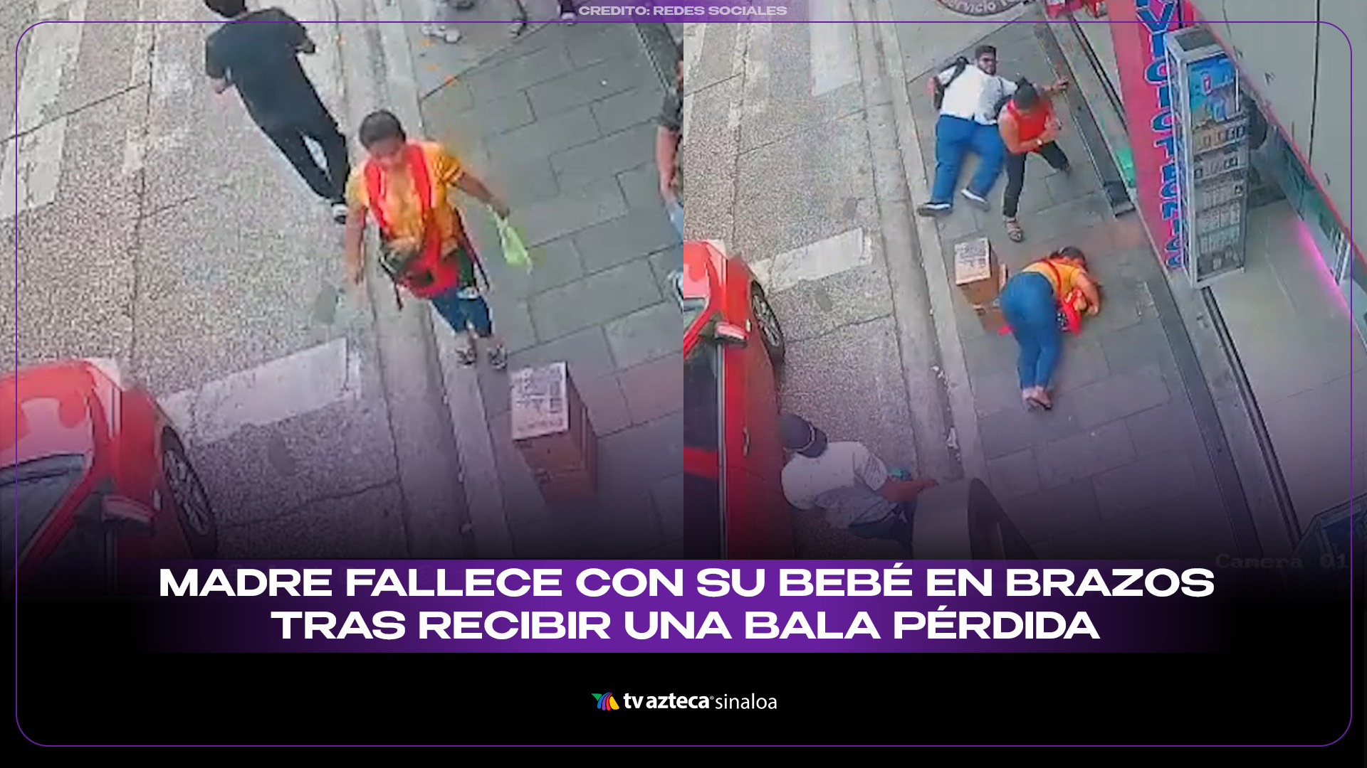 Madre fallece con su bebé en los brazos tras recibir una bala pérdida ...