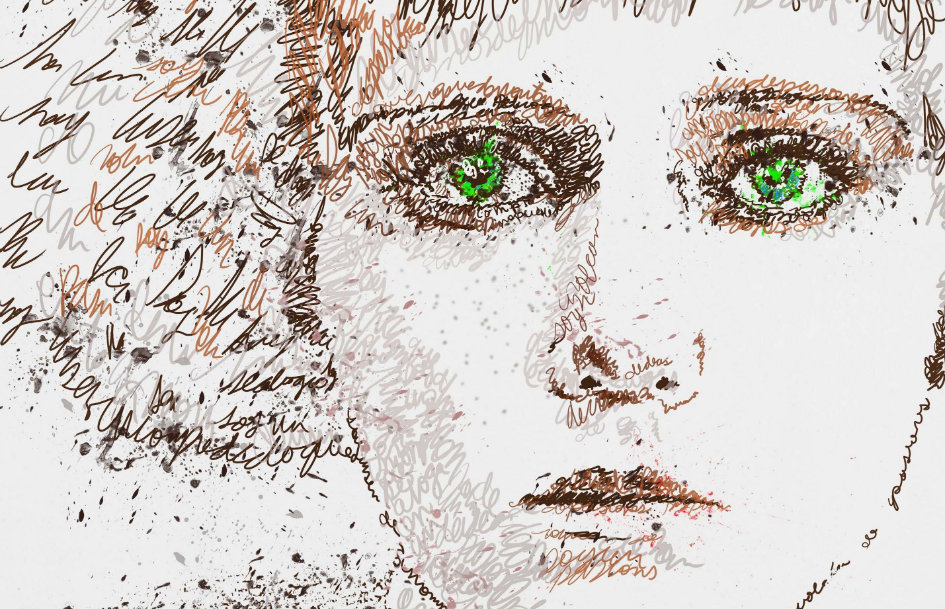 Elisa Salas y sus Caligramas de Mujeres de Palabra