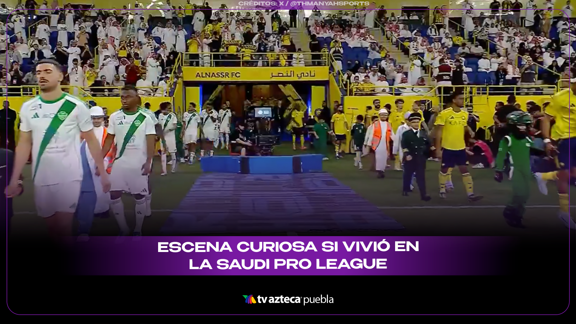 En la Saudi Pro League, niños sorprenden: solo uno se vistió de futbolista y el momento se vuelve viral.