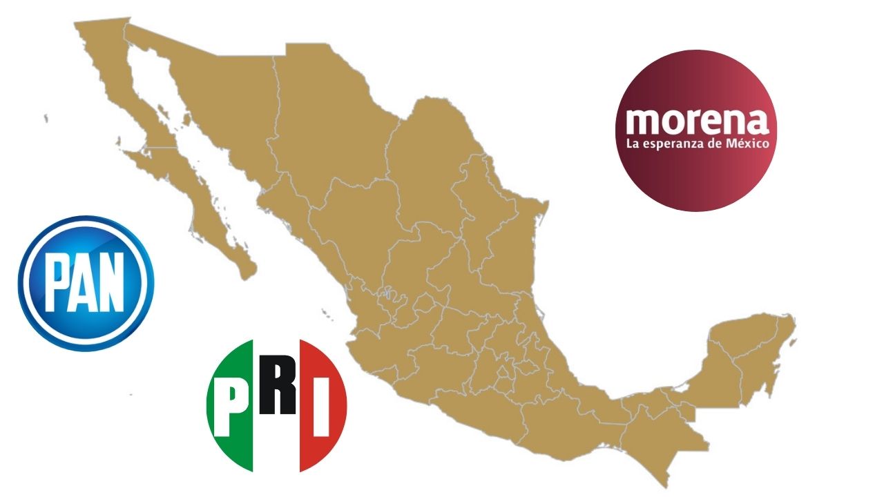 ¿Qué estados gobierna cada partido político en 2024?