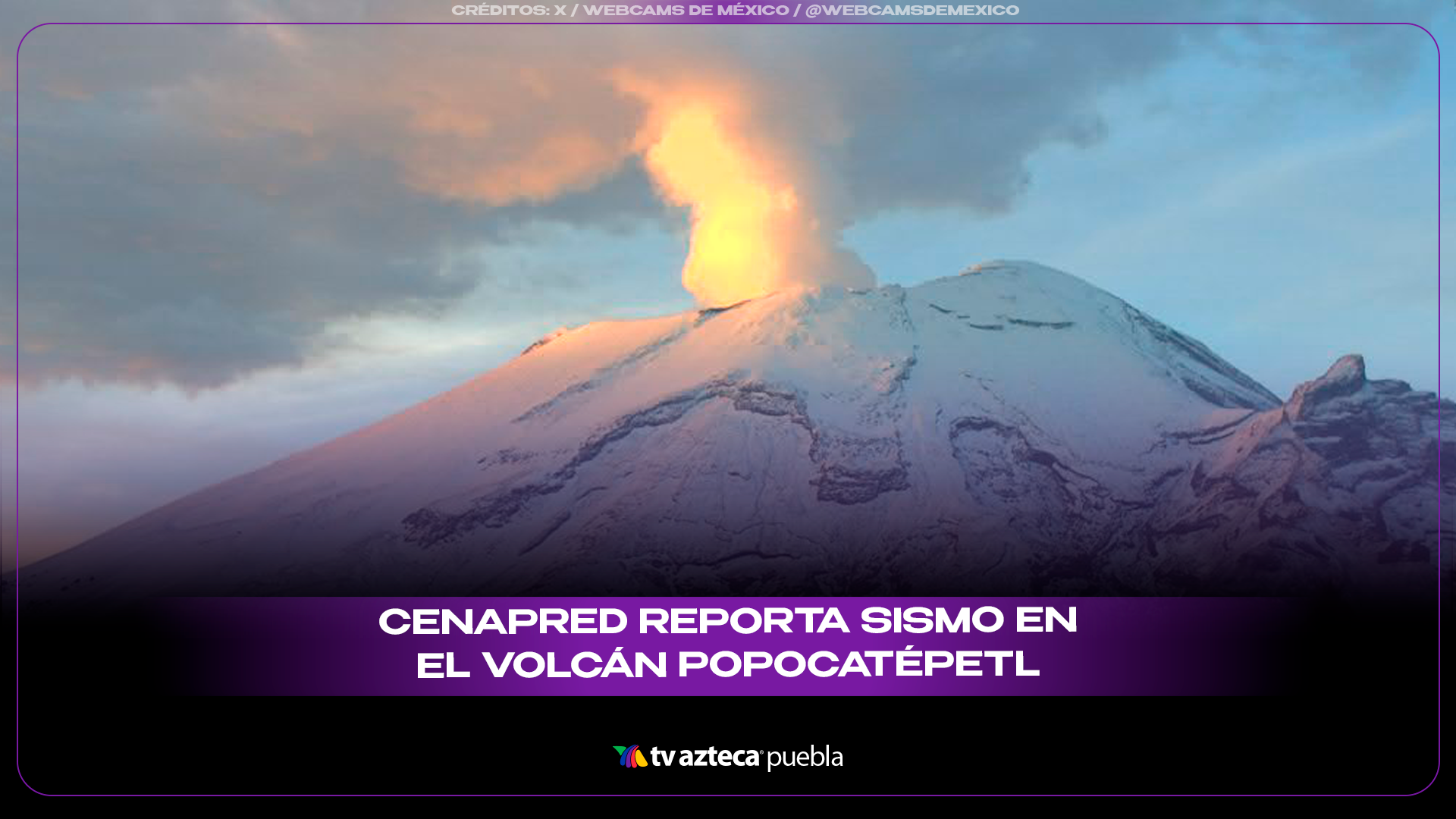 Sismo en el Volcán Popocatépetl alerta por actividad interna este 22 de abril.