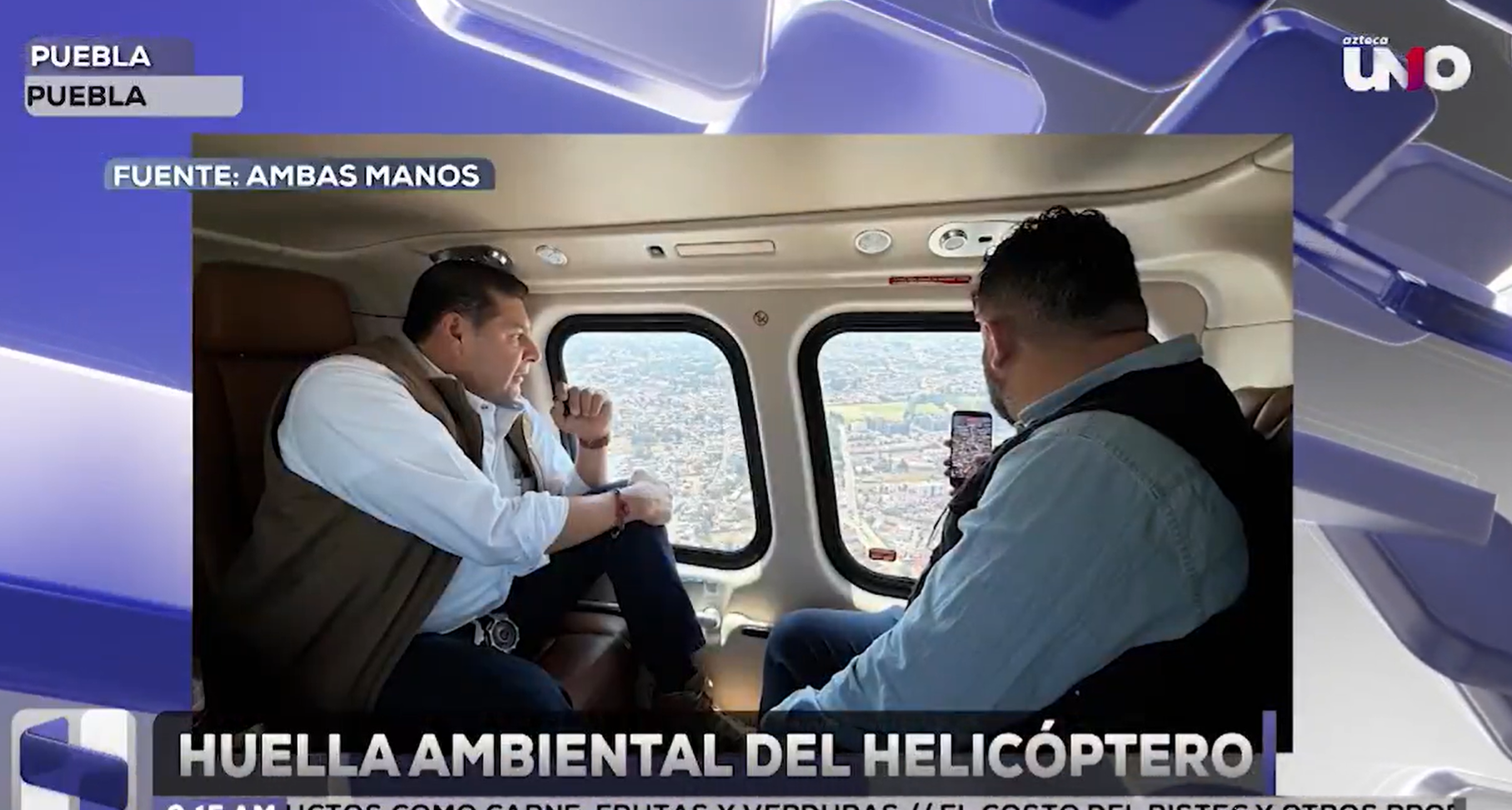 ¡INCONGRUENCIA ECOLÓGICA! Uso de helicópteros en el gobierno de Alejandro Armenta contradice su discurso ambiental en Puebla
