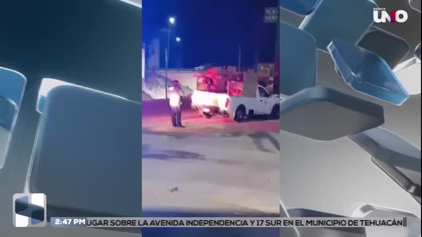 Camioneta choca contra señalética en Texmelucan–Tlaxcala y deja lesionados
