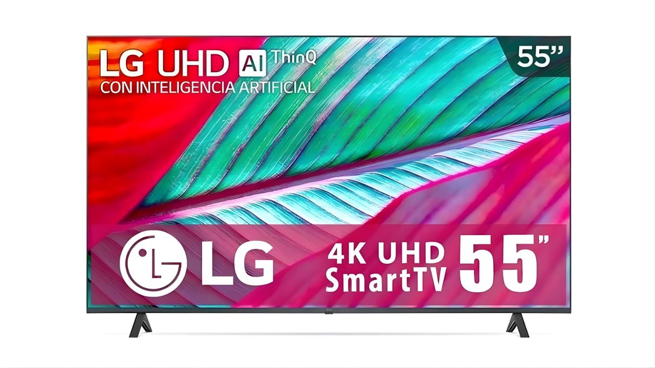 Walmart remata pantalla LG de 55 pulgadas, resolución 4K UHD con IA y sonido de 20W de potencia