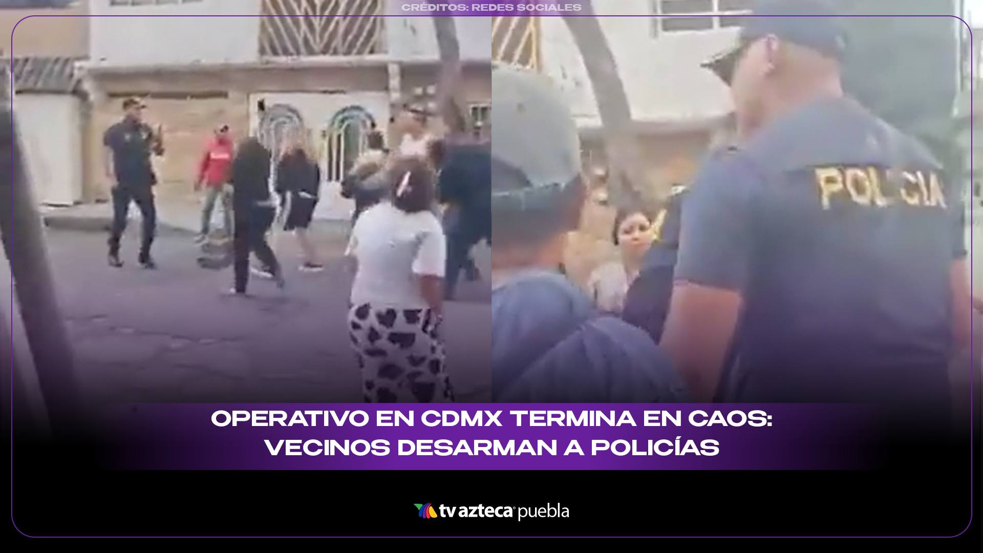 Operativo en CDMX termina en caos: vecinos desarman a policías y hay disparos en la GAM