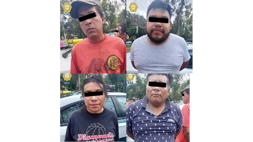Detienen a una mujer y tres hombres por robo a casa habitación