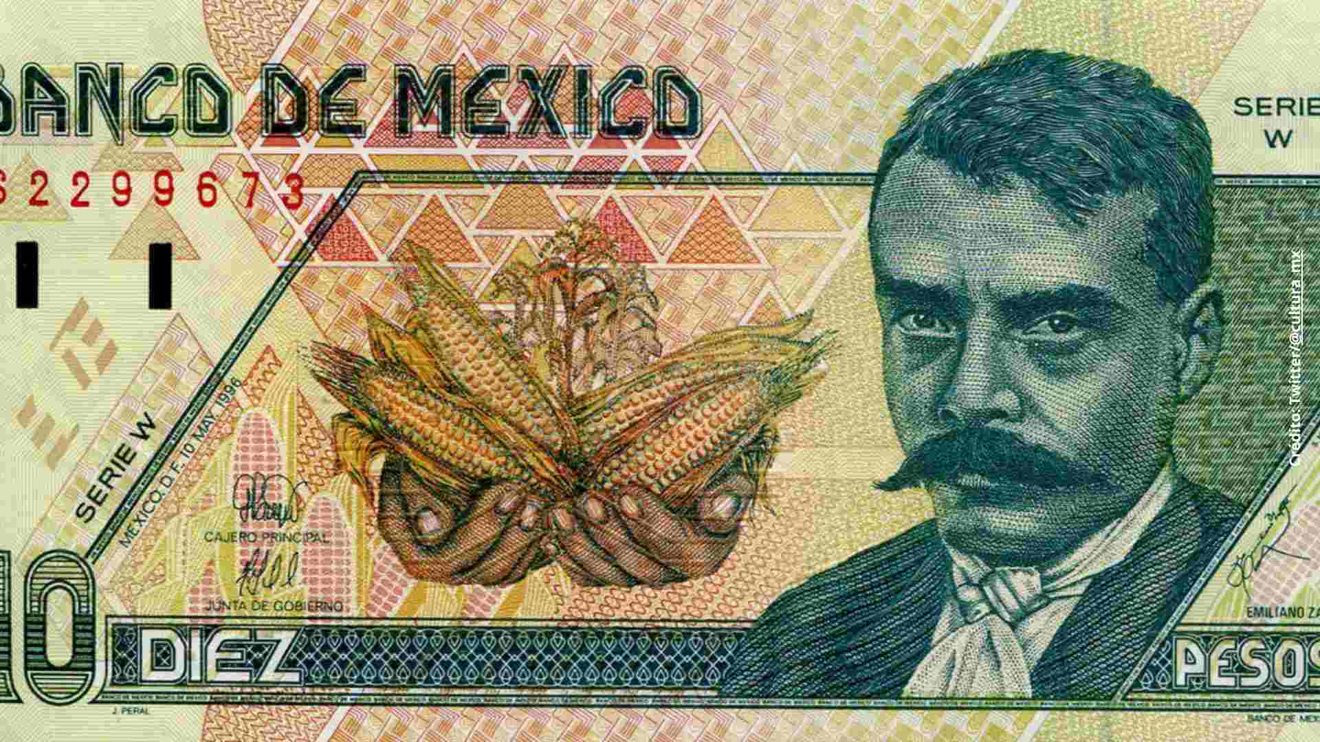 ¿Cuánto vale actualmente el billete de 10 pesos con Emiliano Zapata?