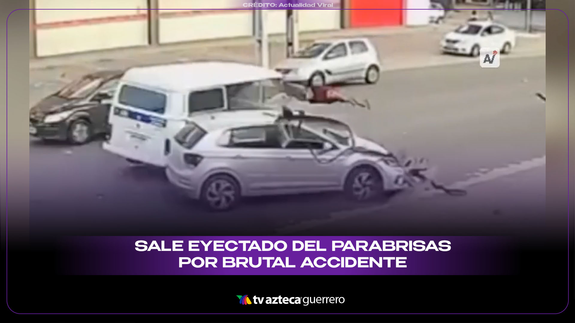 Conductor sale expulsado del parabrisas tras brutal choque y muere al ...