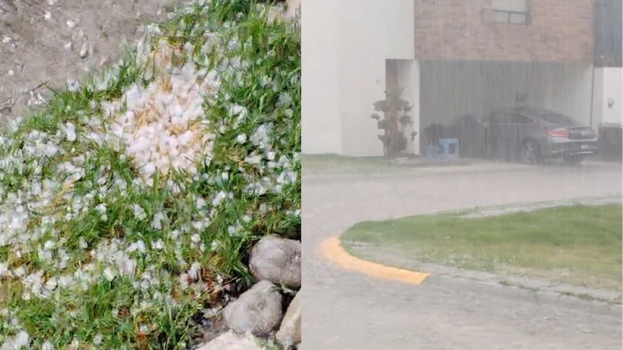 VIDEOS: Así se vio la caída de GRANIZO en Cholula la tarde de HOY miércoles
