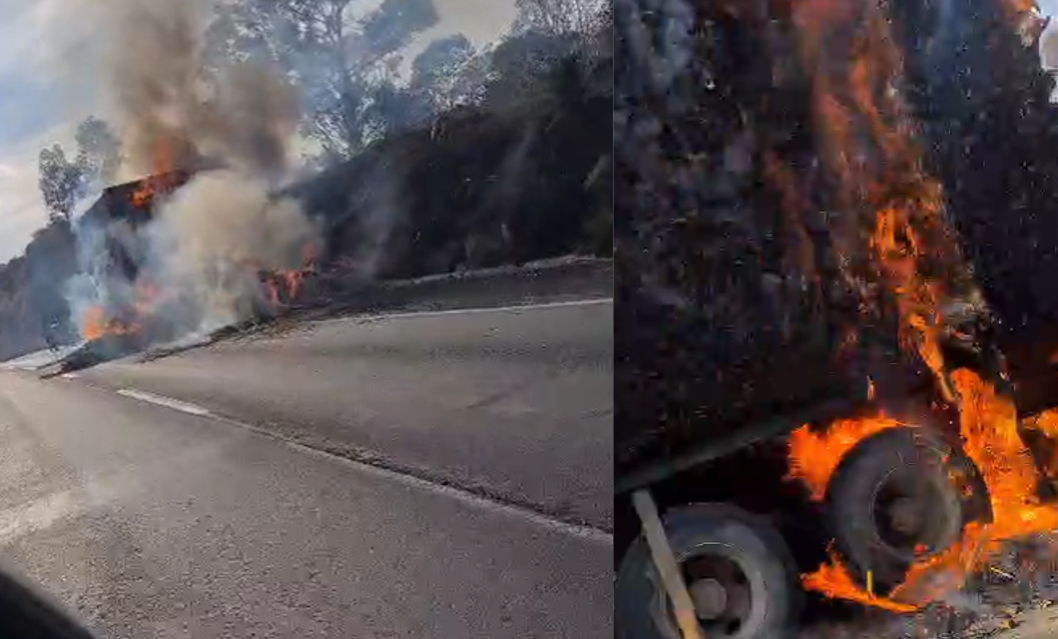 Incendio paraliza la autopista Puebla-Atlixco hoy 20 de enero de 2026