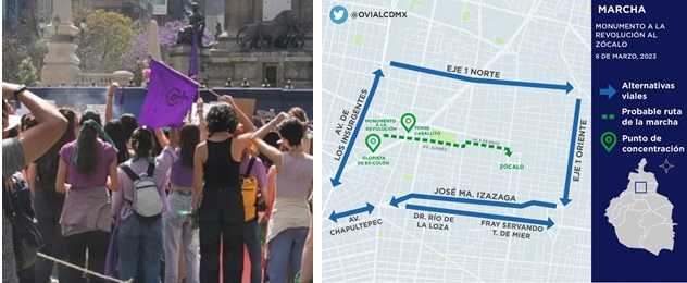 Marcha 8M 2023: Estas son las calles cerradas en CDMX por la ...