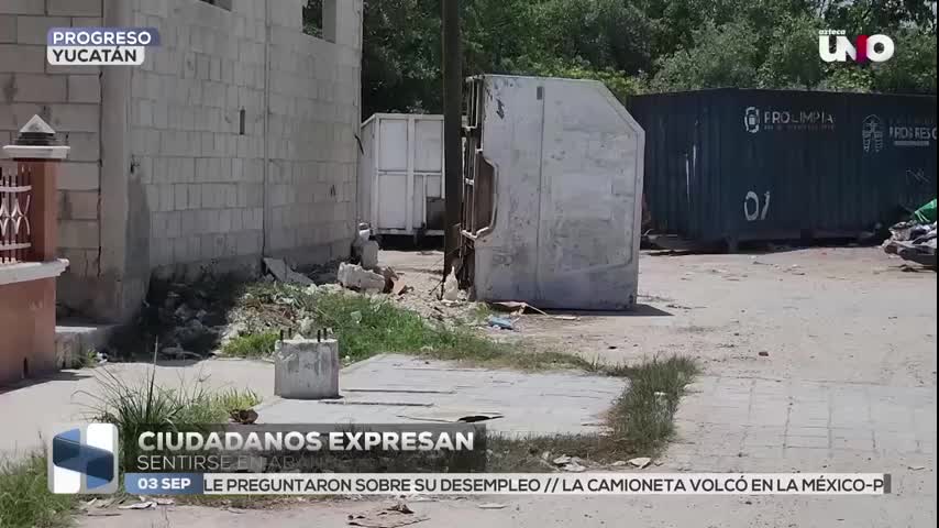 Así viven los habitantes de Progreso... Entre basura y malos olores