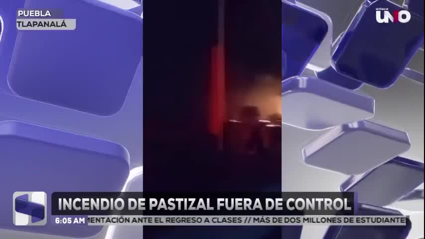 Se registró el incendio de un pastizal en la colonia Los Ángeles