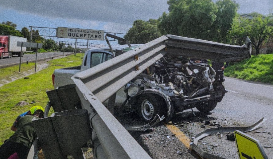 Accidente en la carretera 57 HOY Querétaro, comunidad Ojo de Agua