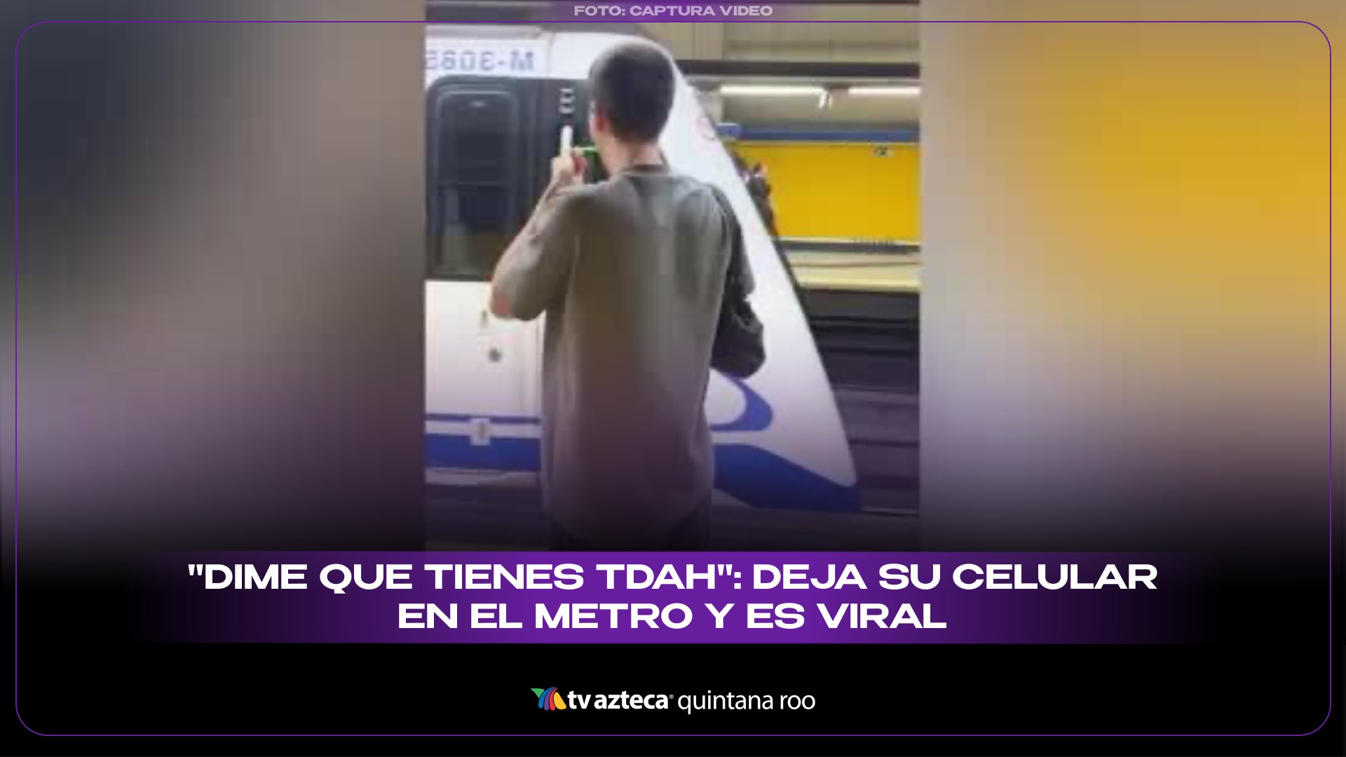 'Dime que tienes TDAH': Deja su celular en el metro y se vuelve viral ...