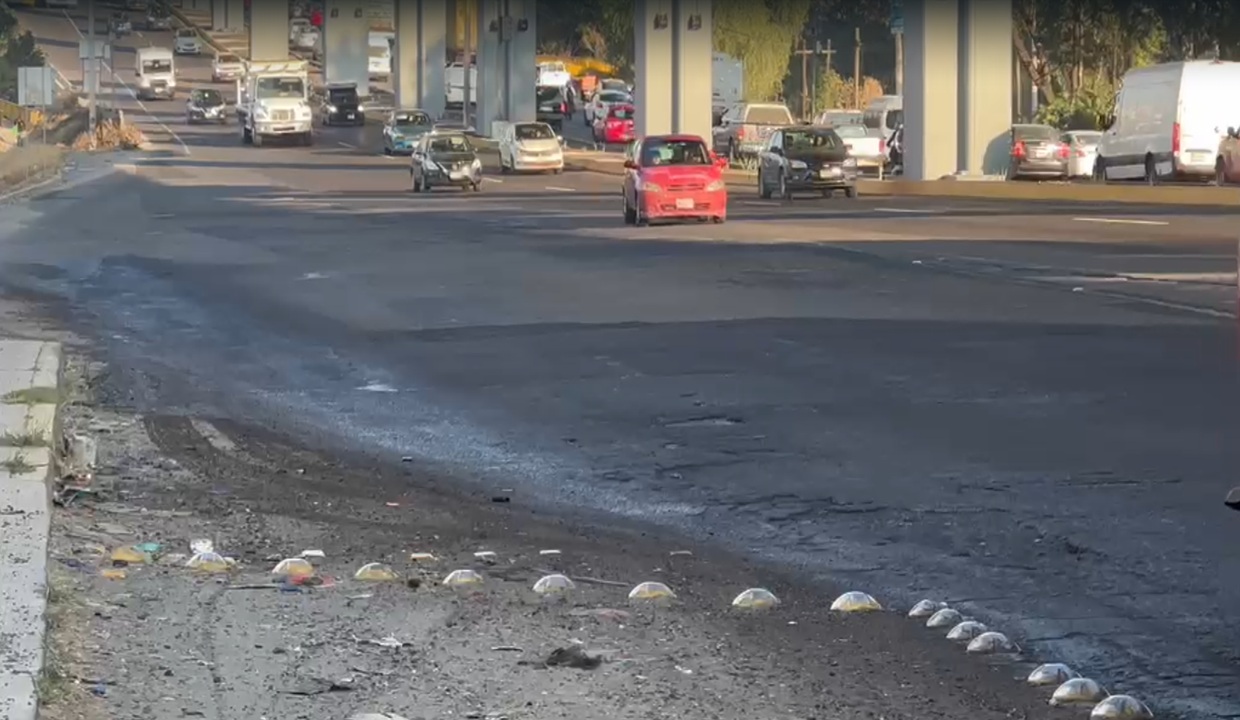 VIDEO: ¡Tómelo en cuenta! Reportan fuerte olor a combustible en la autopista México–Puebla HOY
