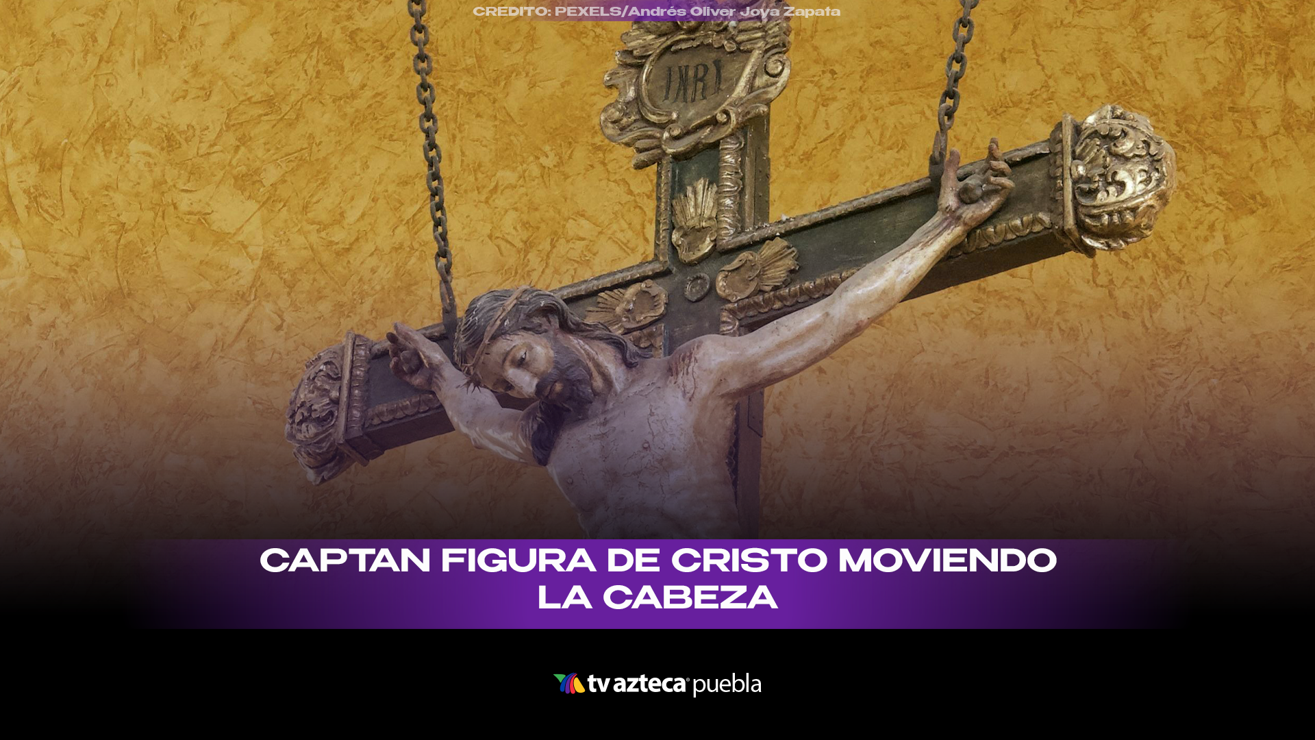 Figura de Cristo “mueve la cabeza” en Domingo de Ramos