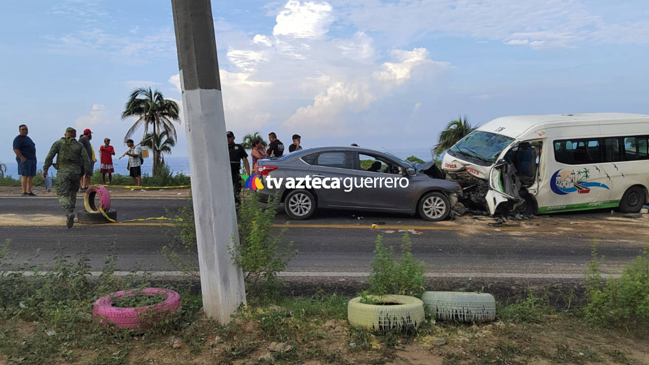 2 muertos y al menos 10 heridos tras accidente en la Acapulco-Zihuatanejo