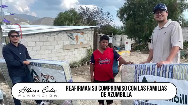 Fundación Alfonso Celis lidera apoyo a familias afectadas por inundaciones en Azumbilla