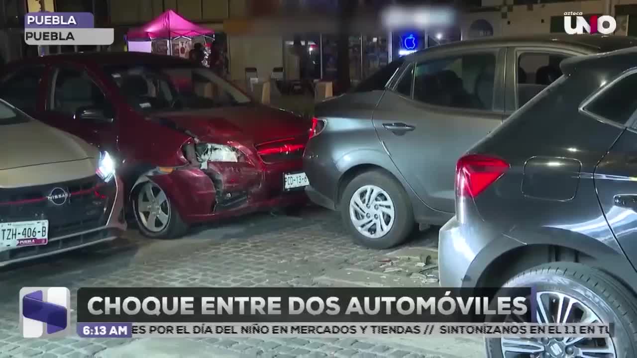 Choque en Avenida Juárez de Puebla: conductor presuntamente ebrio choca y huye tras exceso de velocidad